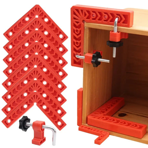 90 Degree Clamp Positioning Clip L-type Right Angle Ruler Squares Woodworking Splicing Tools for Cabinets Boxes Woodworking Tool
