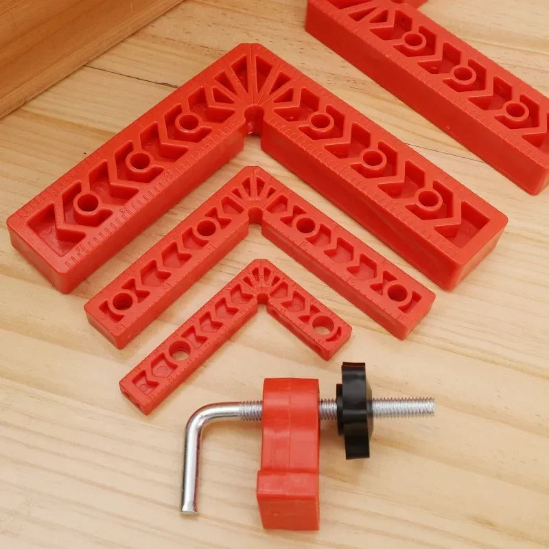 90 Degree Clamp Positioning Clip L-type Right Angle Ruler Squares Woodworking Splicing Tools for Cabinets Boxes Woodworking Tool